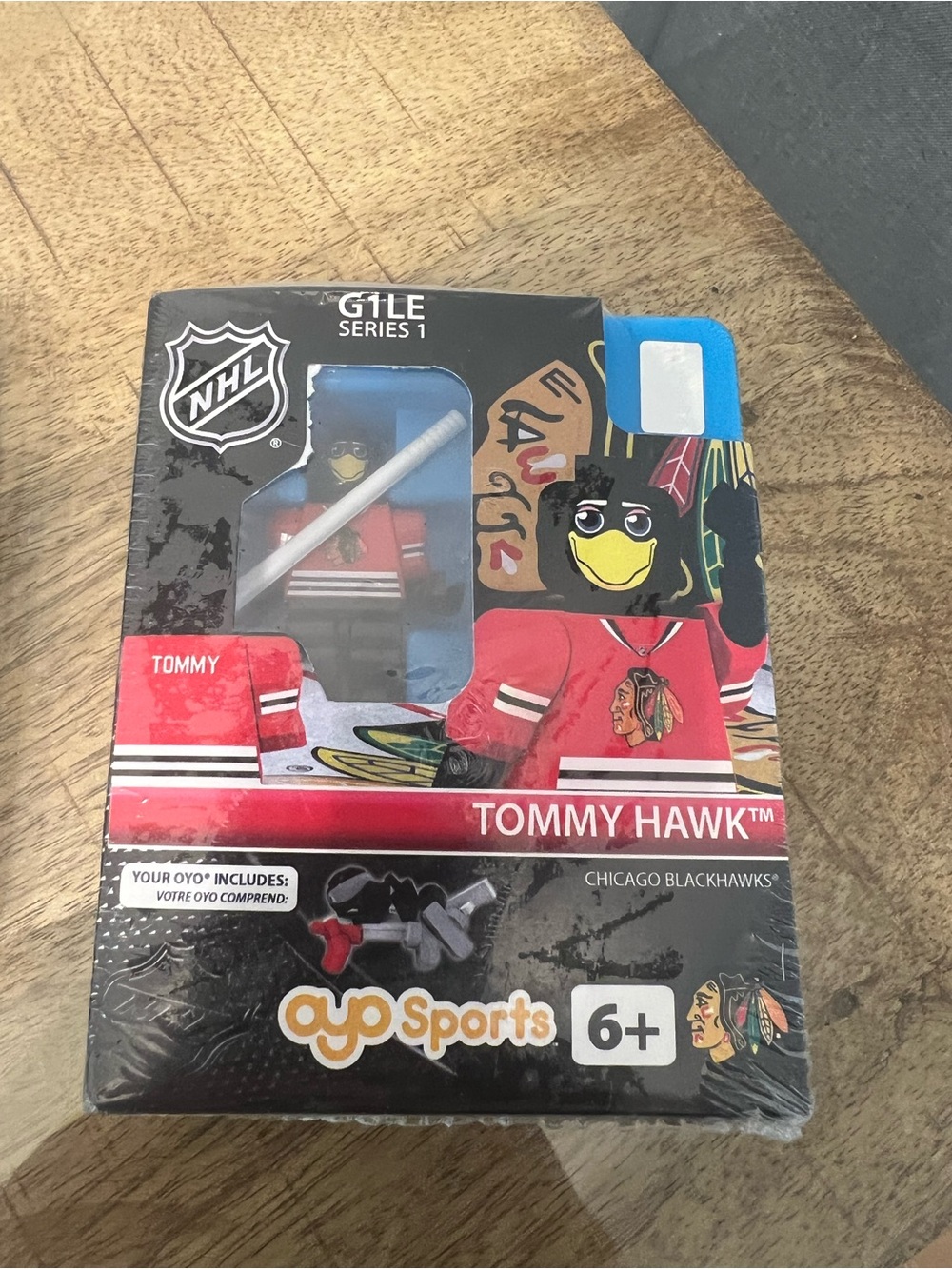 RARE OYO Sports Tommy Hawk Chicago Blackhawks Red Hockey Figure